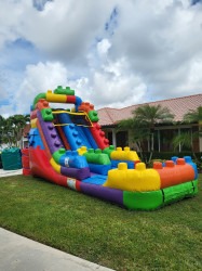 18 ft lego 1 1704321472 Lego Blocks Water Slide 18ft