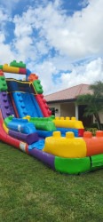 20ft lego 1 Lego Blocks Water Slide 20ft