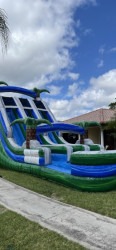 caribbean storm w pool 1 Caribbean Storm Water Slide 20ft DL