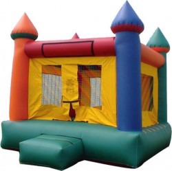 Multi Color Castle Bounce House 13 x 13