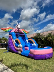 Unicorn Water Slide 18ft