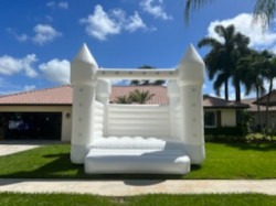 White Wedding Castle Bounce House